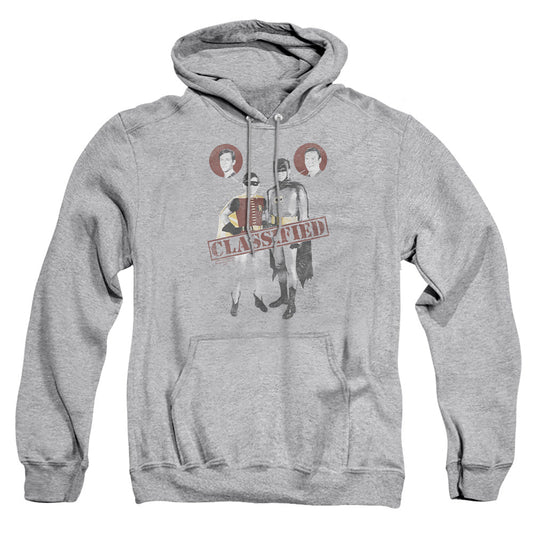 Batman Classic Tv Classified Mens Hoodie Athletic Heather