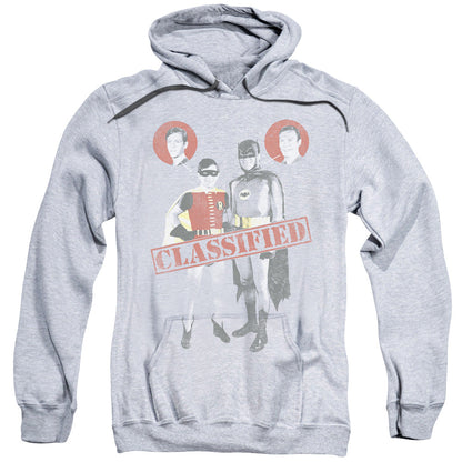 Batman Classic Tv Classified Mens Hoodie Athletic Heather