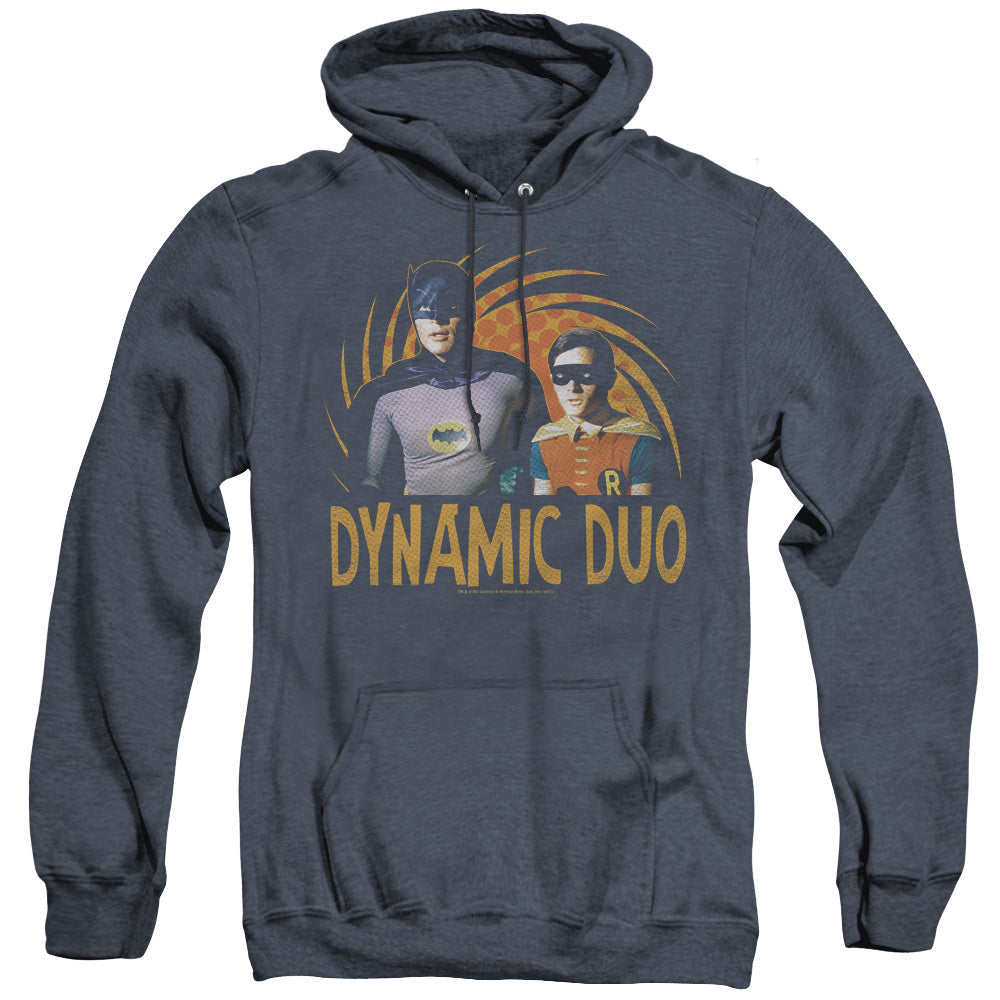 Batman Classic Tv Dynamic Heather Mens Hoodie Navy