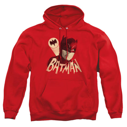 Batman Classic Tv Bat Signal Mens Hoodie Red