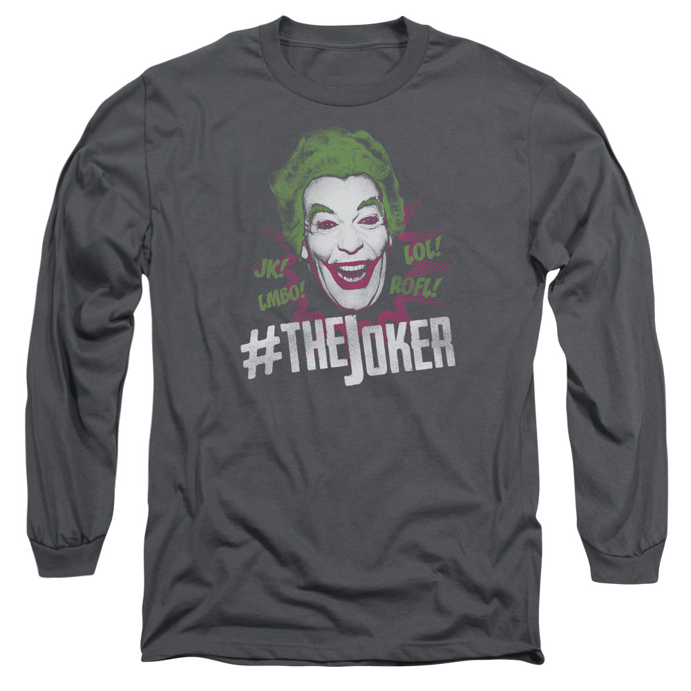 Batman Classic Tv #Joker Mens Long Sleeve Shirt Charcoal