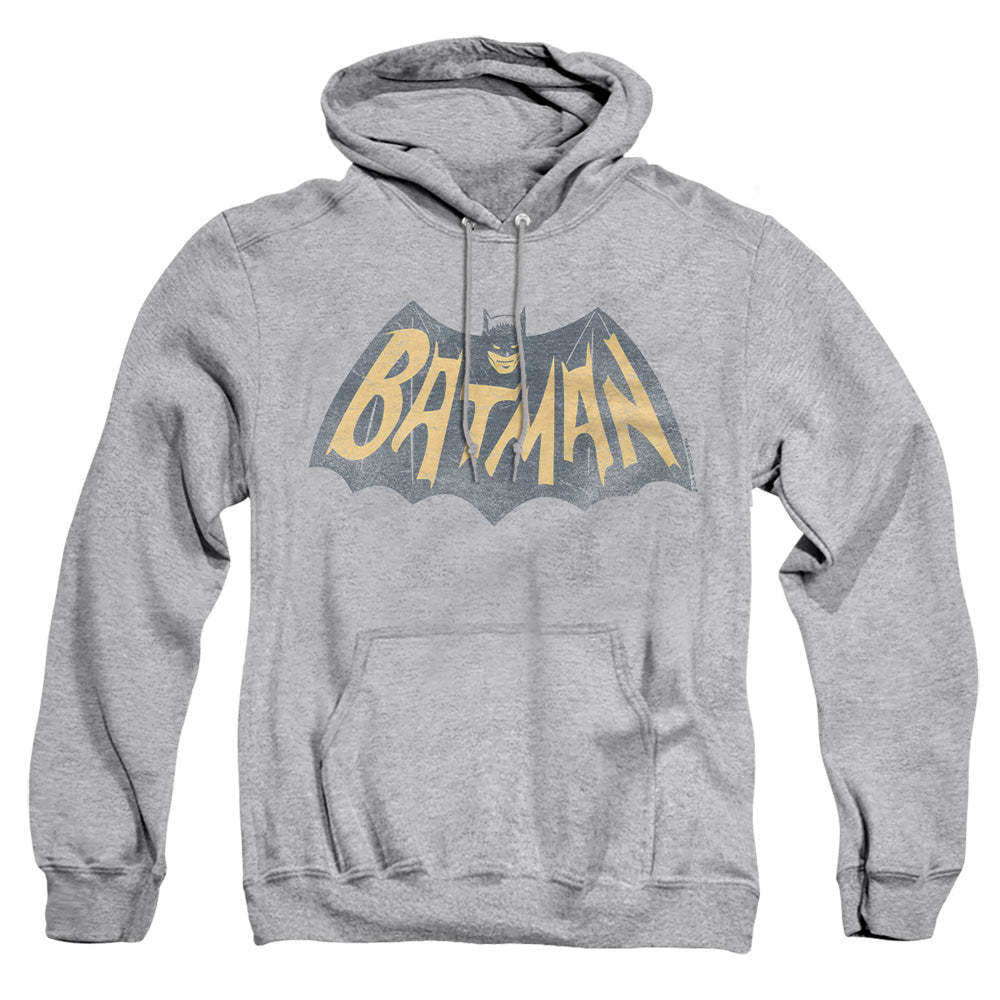 Batman Classic Tv Show Logo Mens Hoodie Athletic Heather