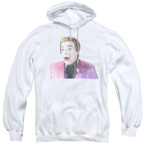 Batman Classic Tv Thrilled Mens Hoodie White