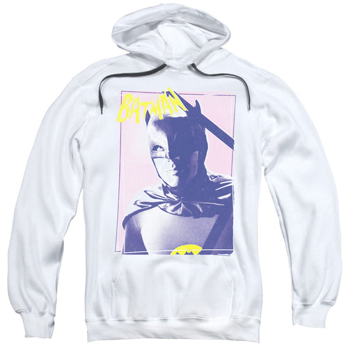 Batman Classic Tv Wayne 80s Mens Hoodie White