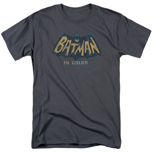 Batman Classic Tv In Color Mens T Shirt Charcoal