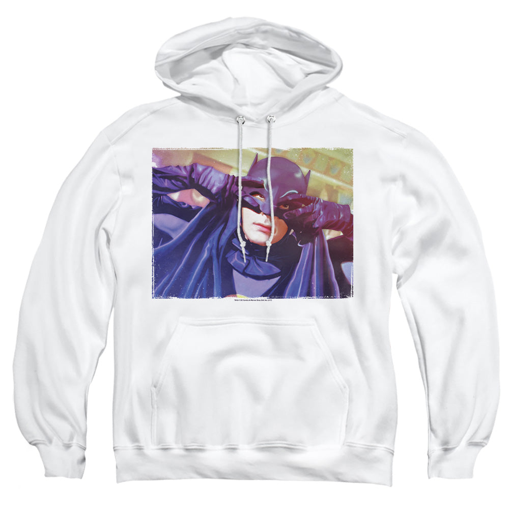 Batman Classic Tv Smooth Groove Mens Hoodie White