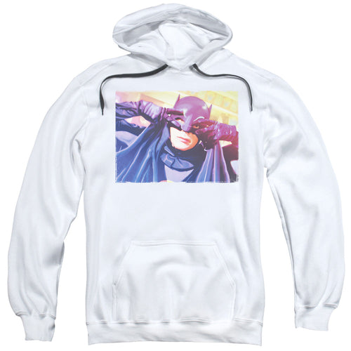 Batman Classic Tv Ooth Groove Mens Hoodie White