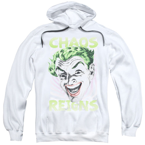 Batman Classic Tv Chaos Reigns Mens Hoodie White