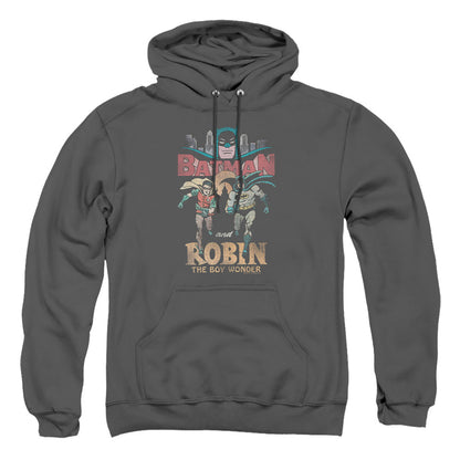 Batman Classic Tv Classic Duo Mens Hoodie Charcoal