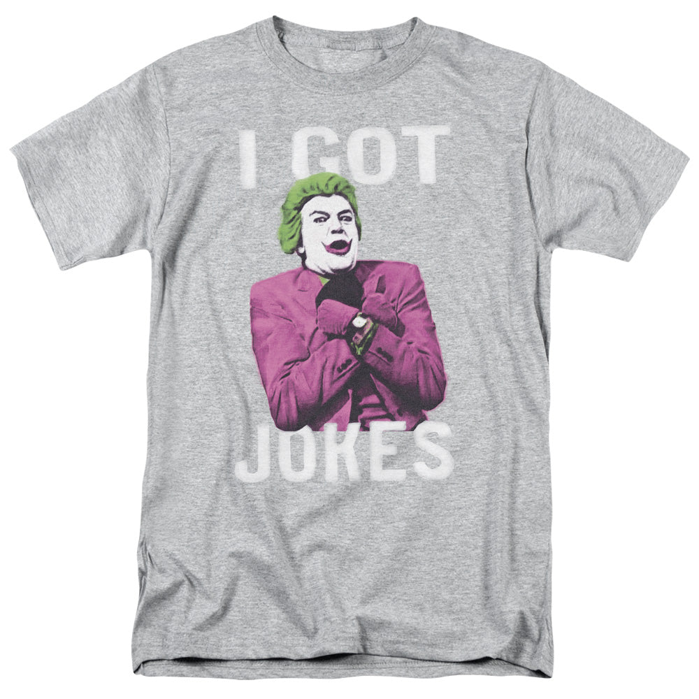 Batman Classic Tv Got Jokes Mens T Shirt Athletic Heather