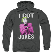 Load image into Gallery viewer, Batman Classic Tv Got Jokes Mens Hoodie Charcoal
