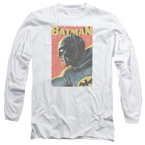 Batman Classic Tv Vintman Mens Long Sleeve Shirt White