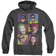 Load image into Gallery viewer, Batman Classic Tv Pop Cast Heather Mens Hoodie Black
