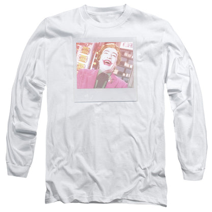 Batman Classic Tv Captured Mens Long Sleeve Shirt White