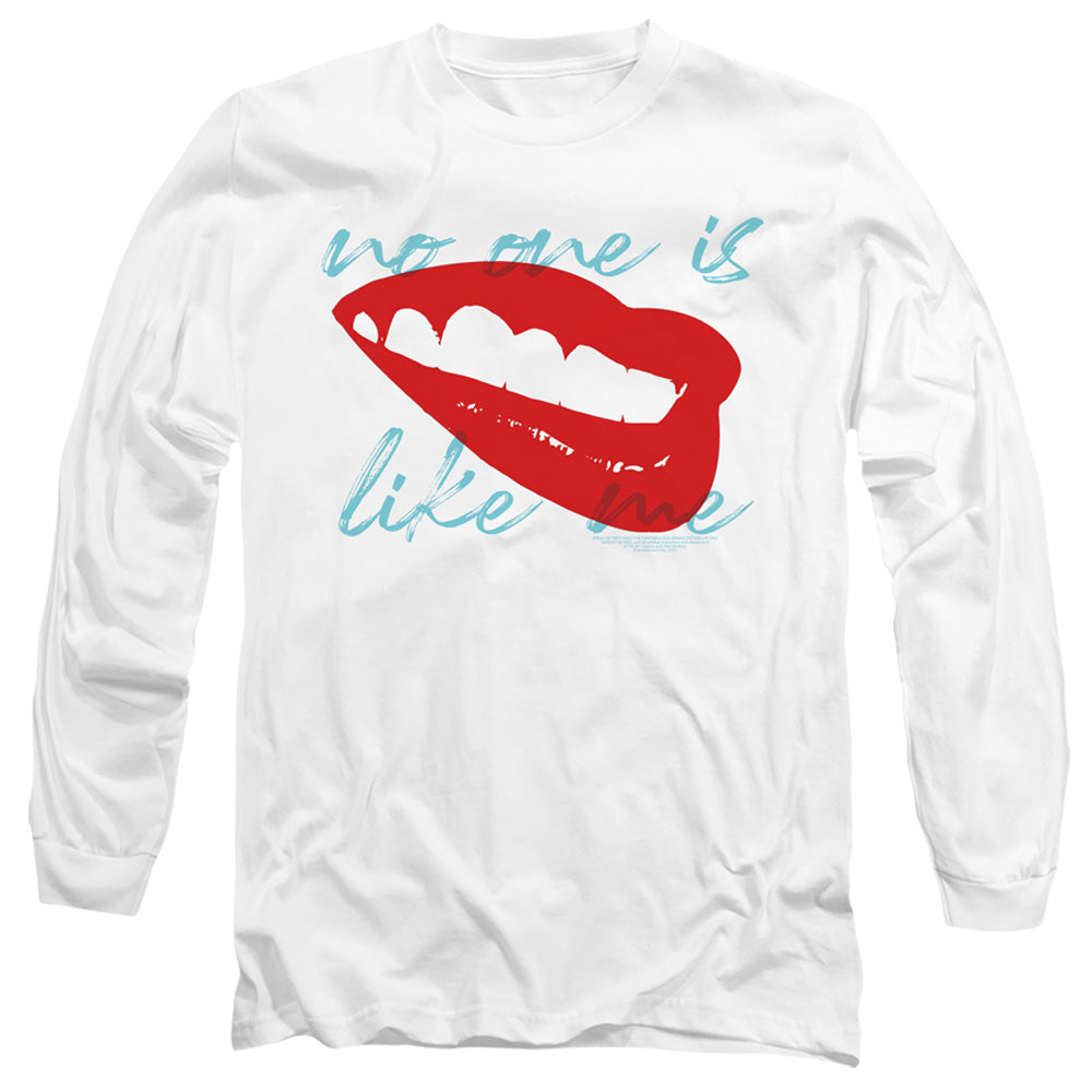 Birds Of Prey Face It Mens Long Sleeve Shirt White Officially Licensed