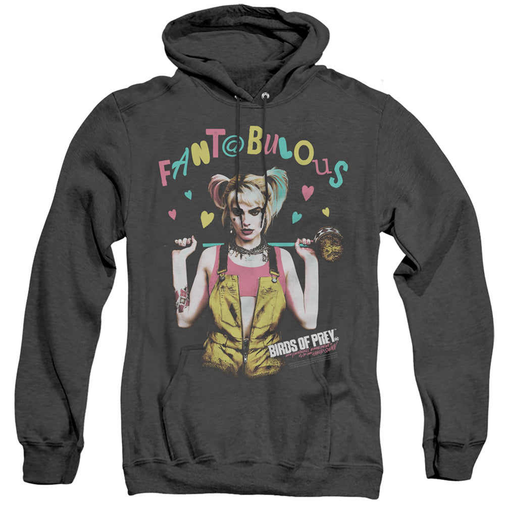 Birds Of Prey Fantabulous Heather Mens Hoodie Black