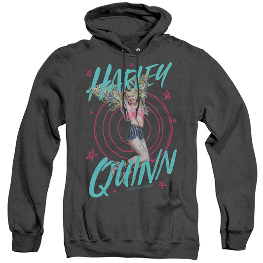 Birds Of Prey On Target Heather Mens Hoodie Black