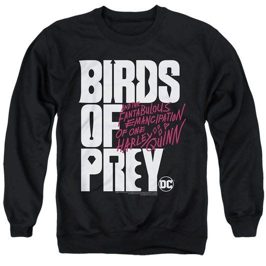Birds Of Prey Birds Of Prey Logo Mens Crewneck Sweatshirt Black Officially Licensed