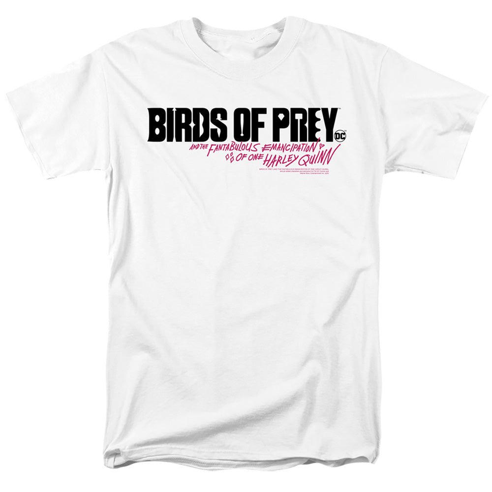 Birds Of Prey Horizontal Logo Mens T Shirt White