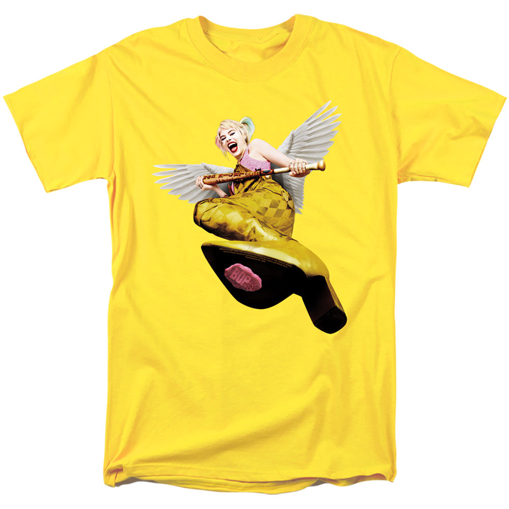 Birds Of Prey Kick Mens T Shirt Yellow