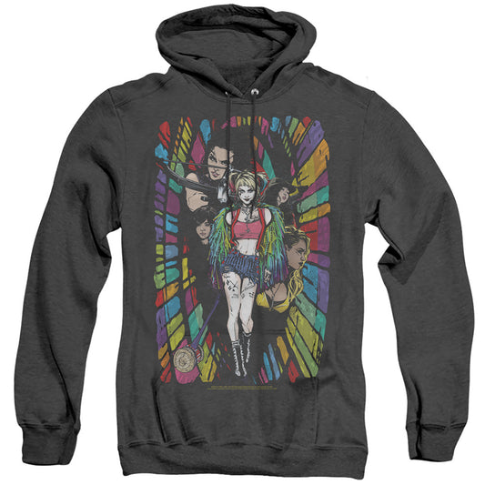Birds Of Prey Color Corridor Heather Mens Hoodie Black