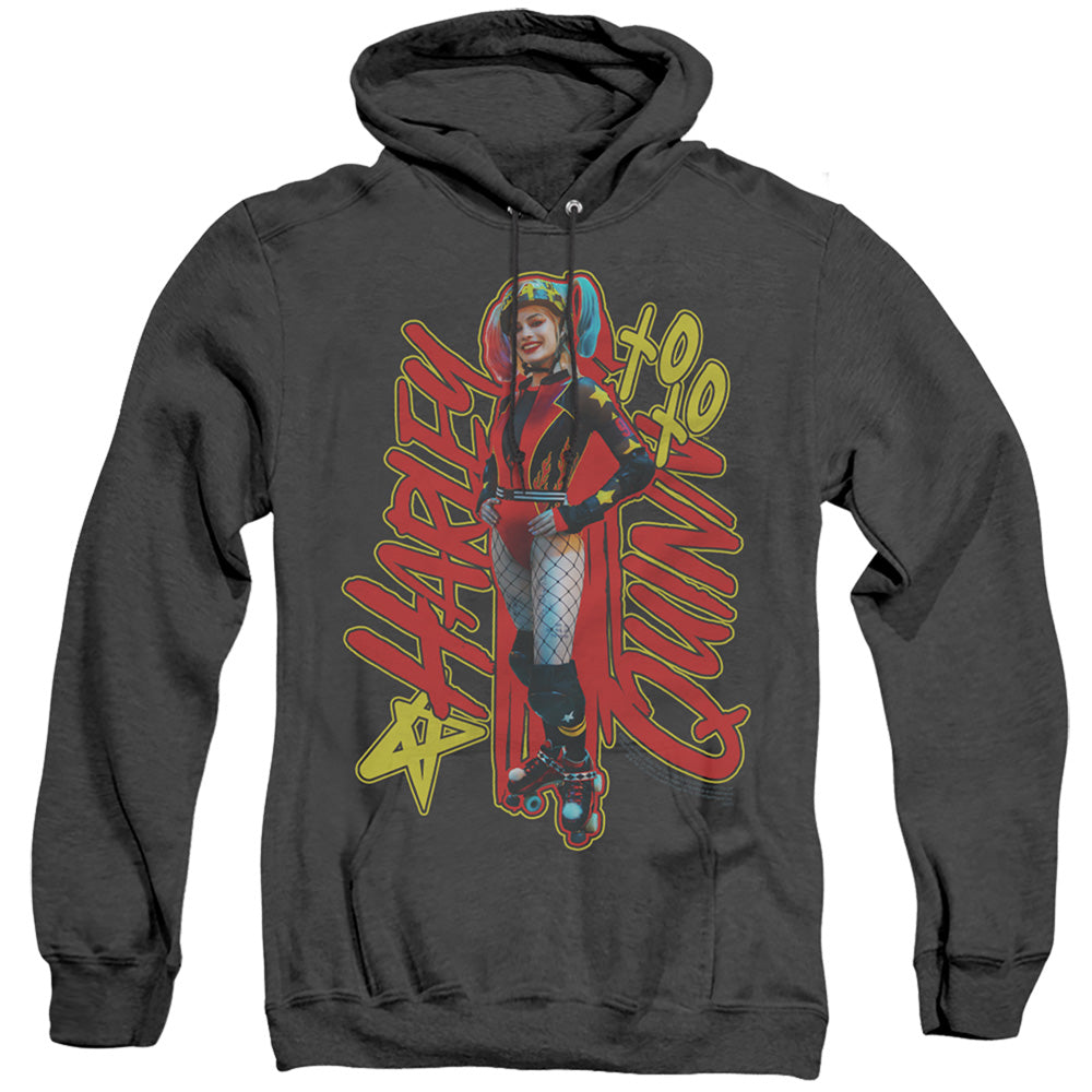 Birds Of Prey Harleymania Heather Mens Hoodie Black
