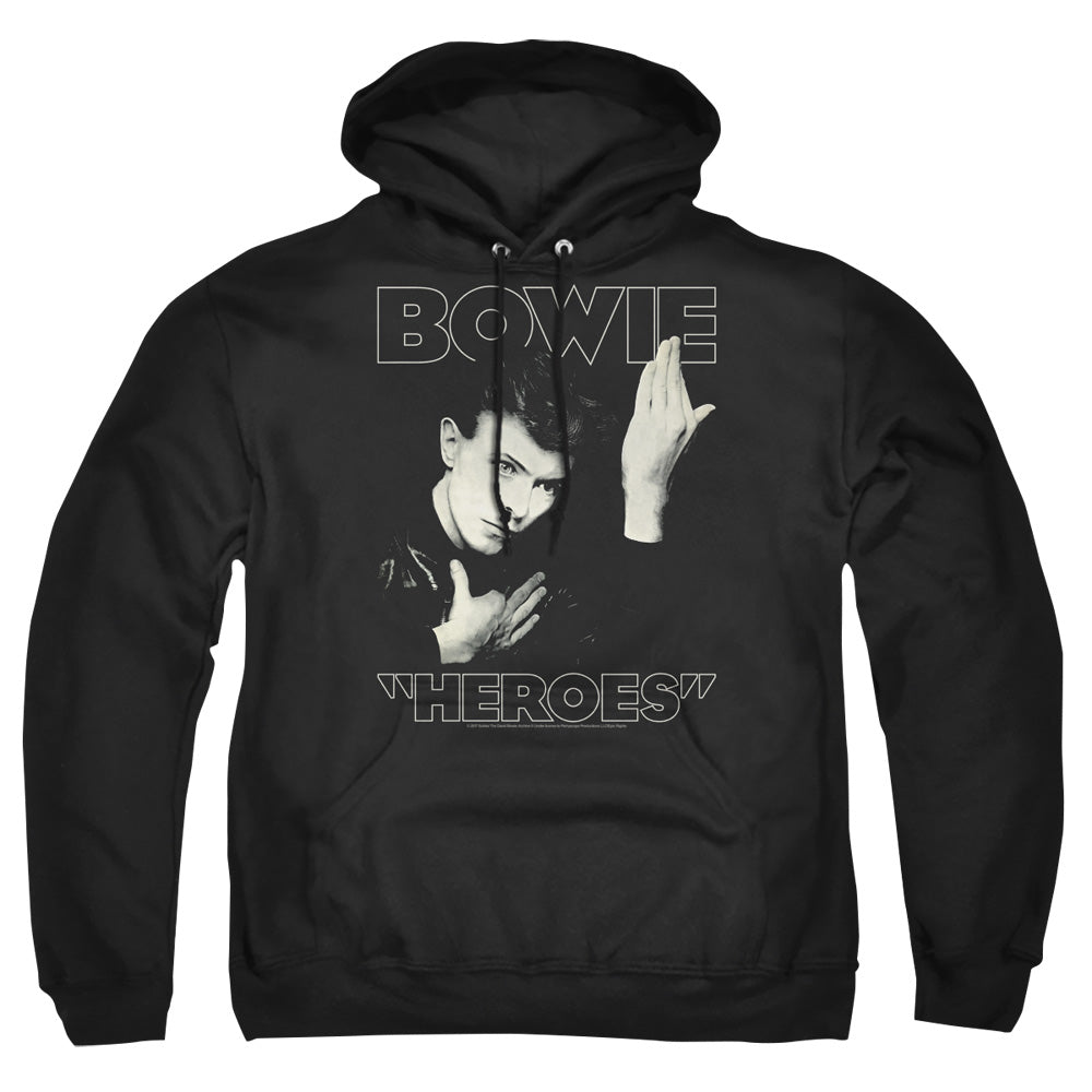 David Bowie Heroes Cover Mens Hoodie Black