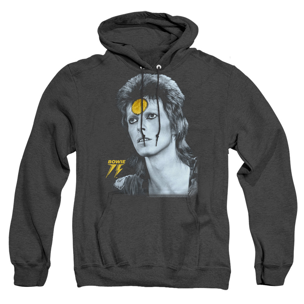 David Bowie Golden Bowie Heather Mens Hoodie Black