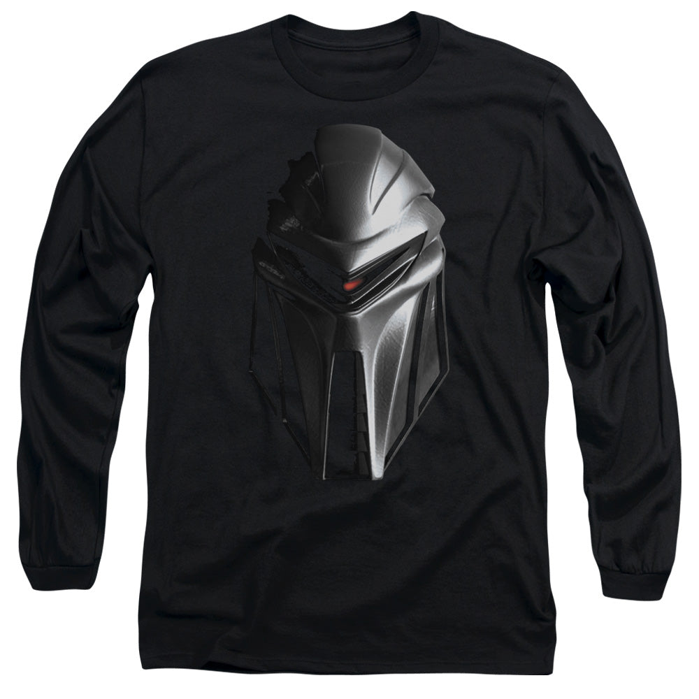 Battlestar Galactica Cylon Head Mens Long Sleeve Shirt Black