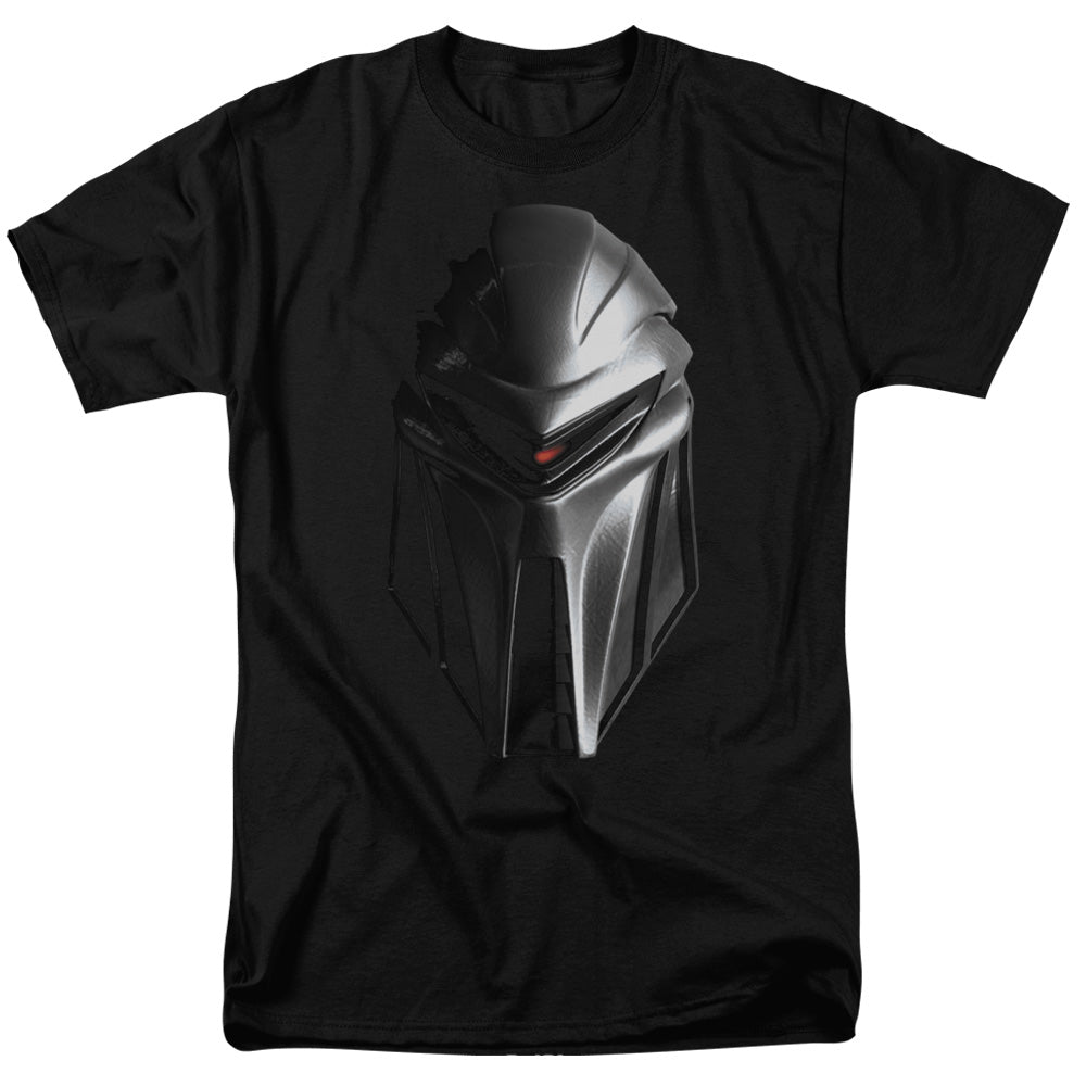 Battle Star Galactica Cylon Head Mens T Shirt Black