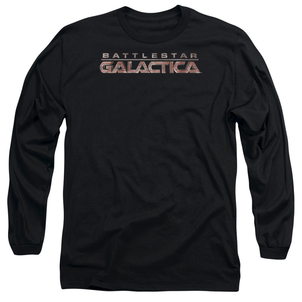 Bsg Logo Mens Long Sleeve Shirt Black Officially Licensed