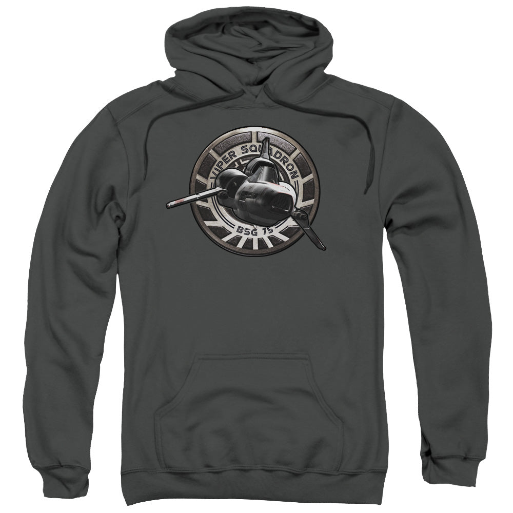 Battlestar Galactica Viper Squadron Mens Hoodie Charcoal