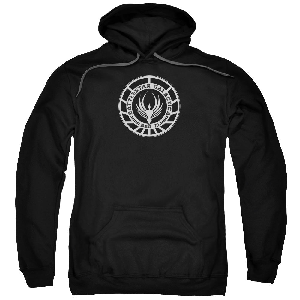 Battlestar Galactica Badge Mens Hoodie Black