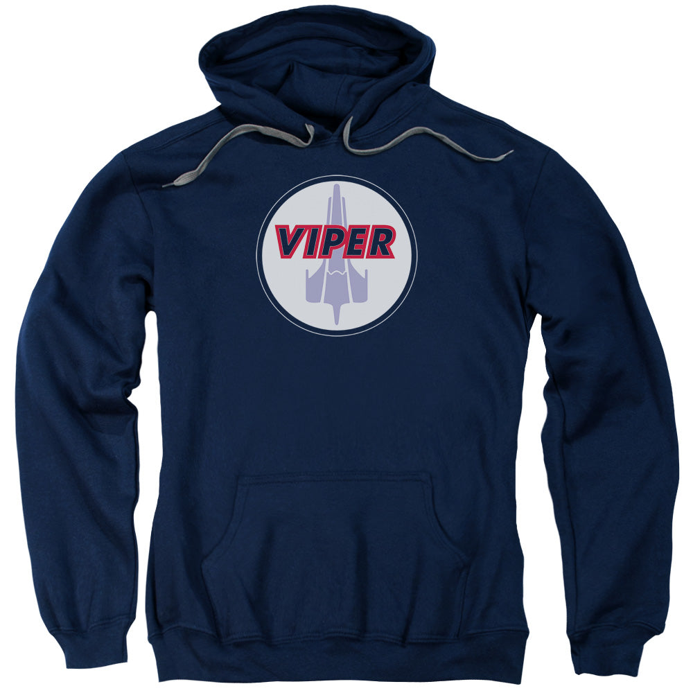 Battlestar Galactica Viper Badge Mens Hoodie Navy Blue