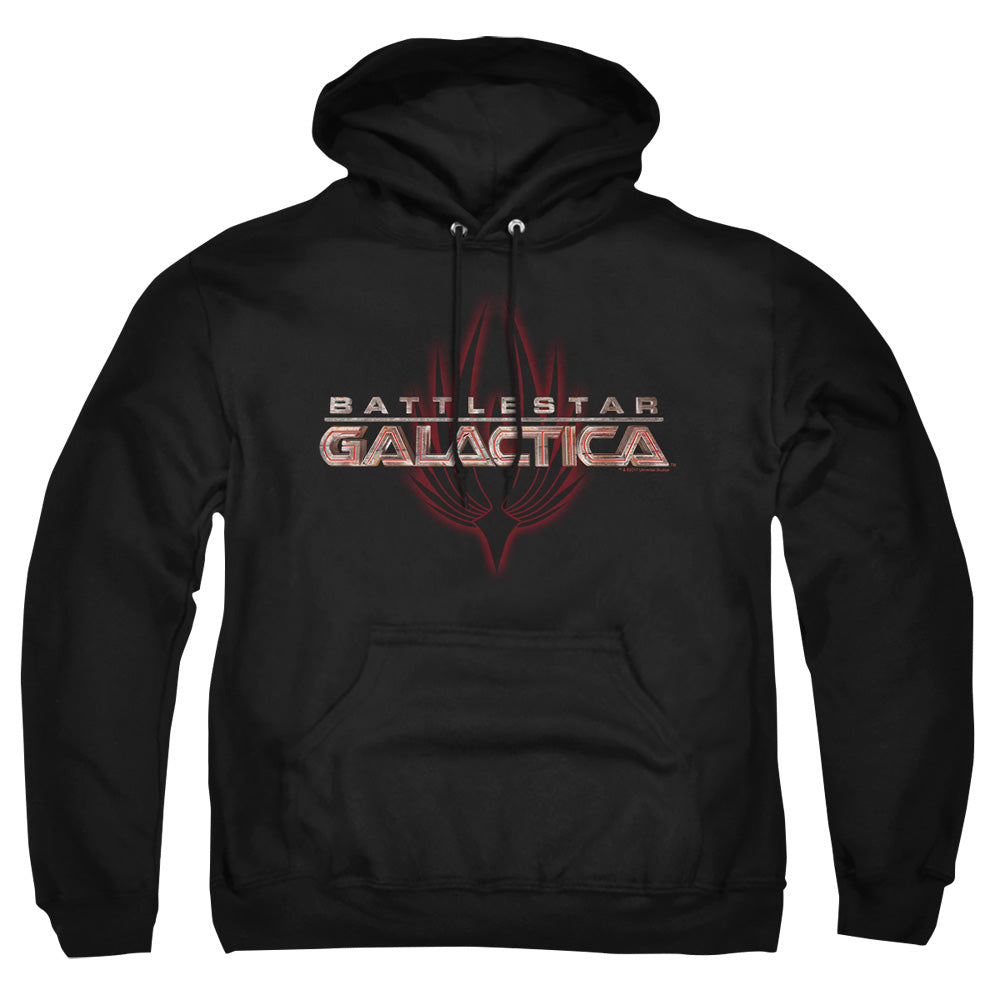 Bsg Logo With Phoenix Mens Hoodie Black