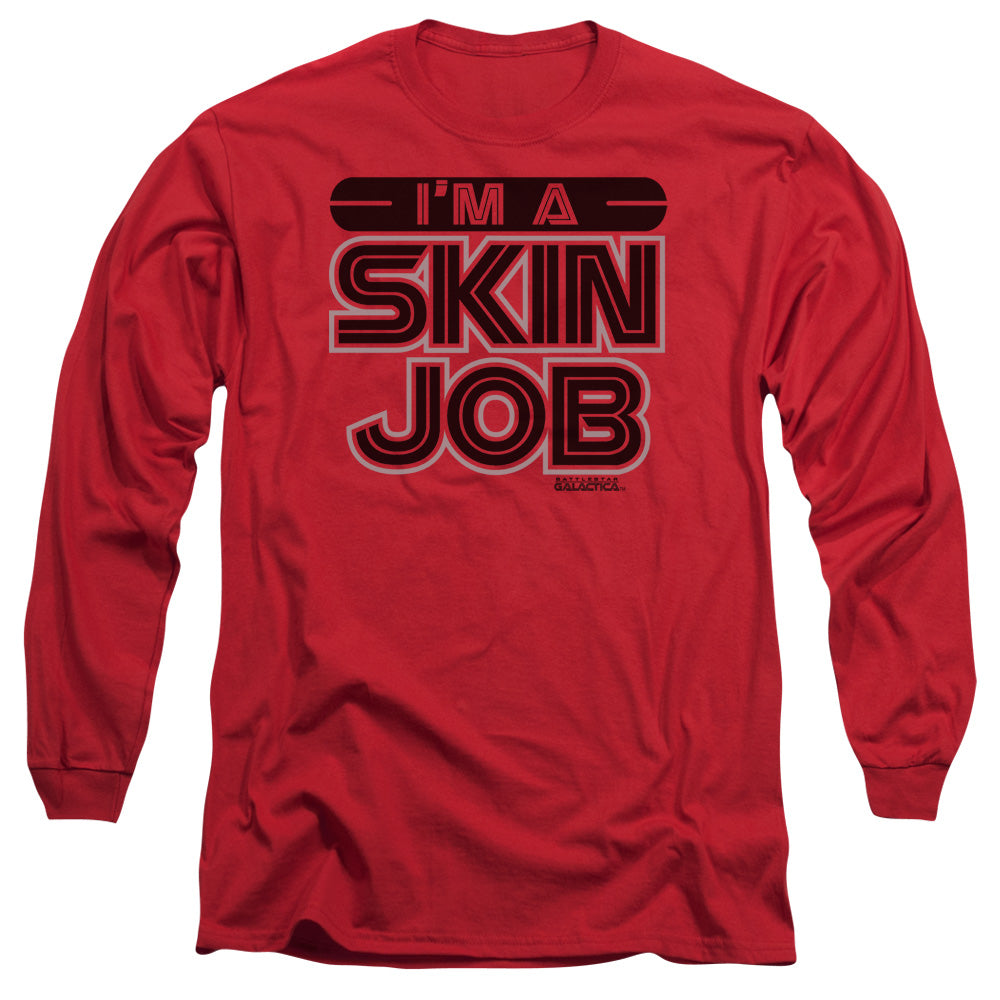 Battlestar Galactica Im A Skin Job Mens Long Sleeve Shirt Red