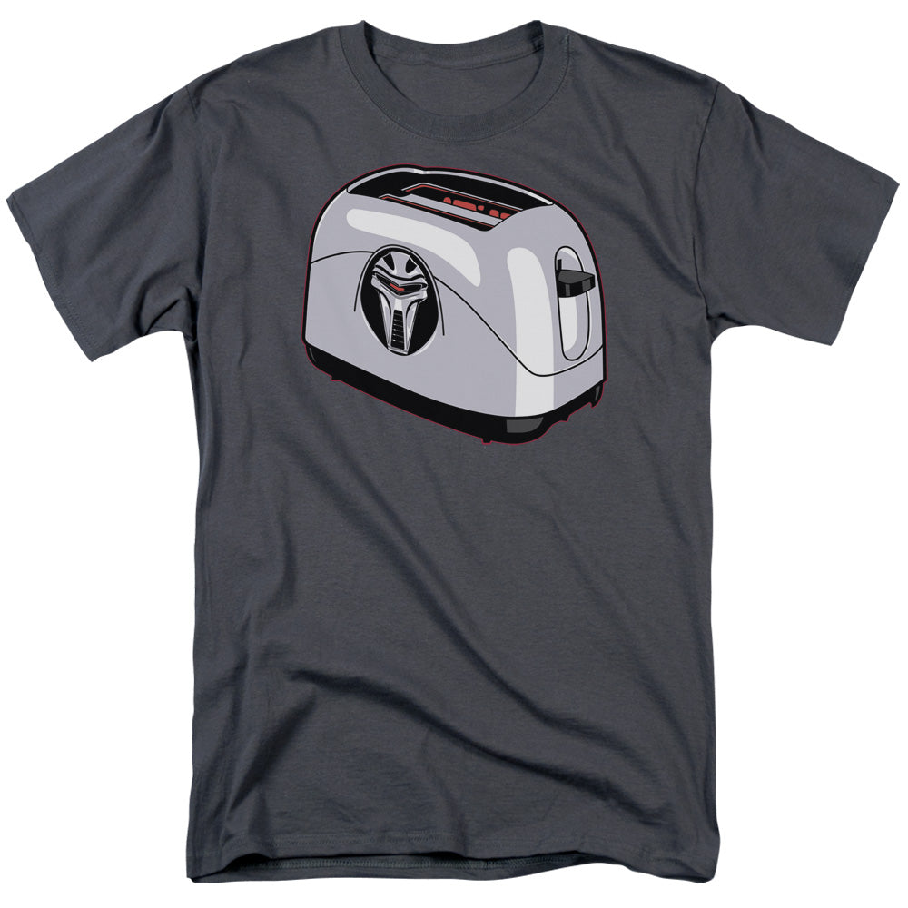 Battle Star Galactica Toaster Mens T Shirt Charcoal