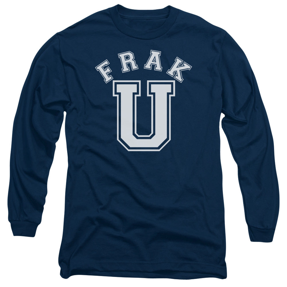 Bsg Frak U Mens Long Sleeve Shirt Navy Officially Licensed