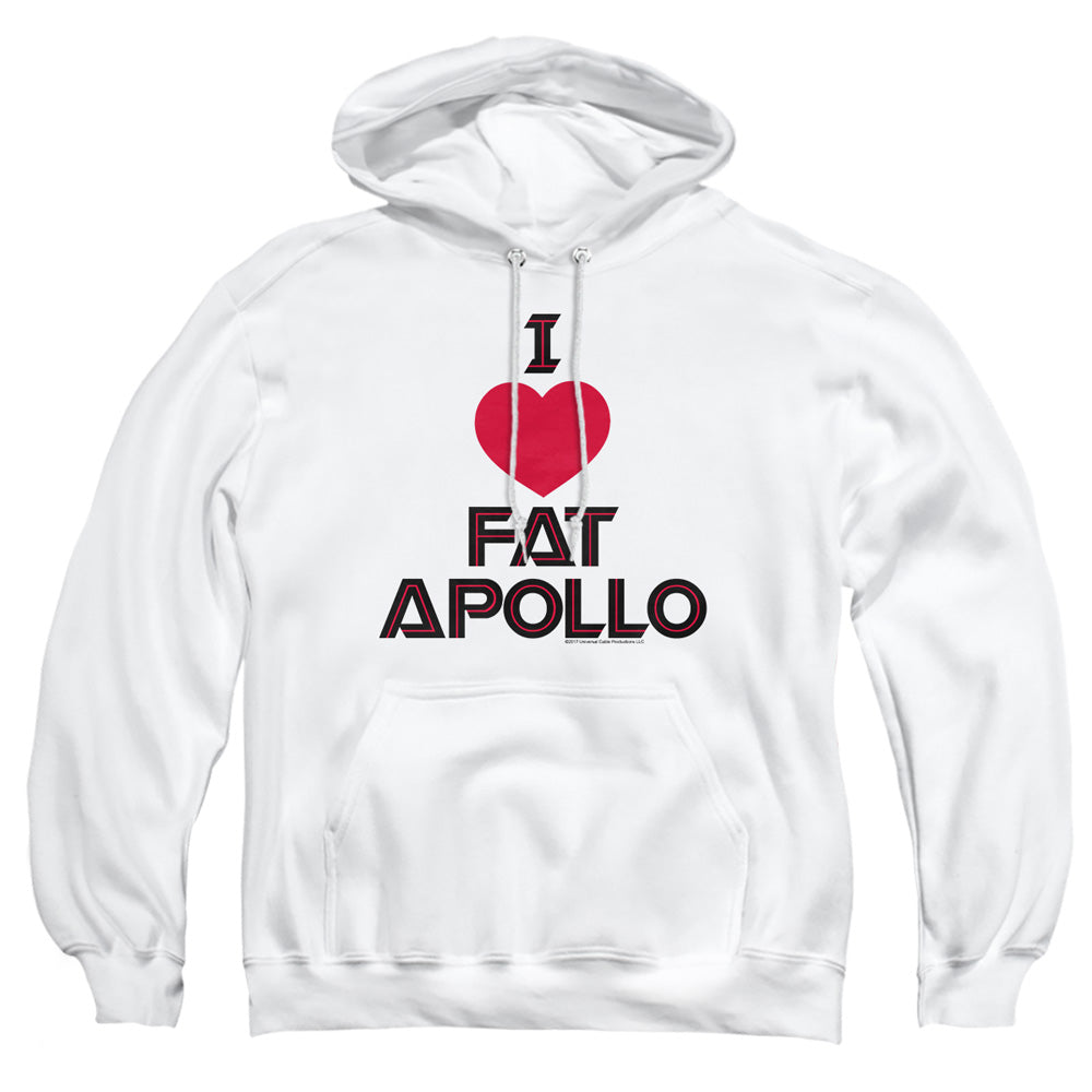 Bsg I Heart Fat Apollo Mens Hoodie White