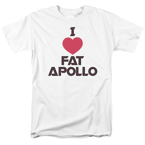 Battle Star Galactica I Heart Fat Apollo Mens T Shirt White