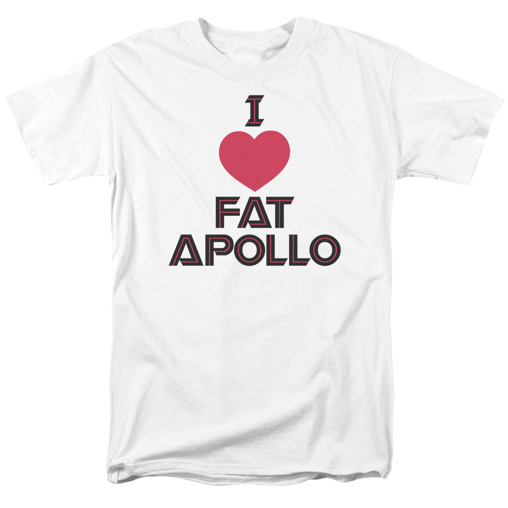 Battle Star Galactica I Heart Fat Apollo Mens T Shirt White