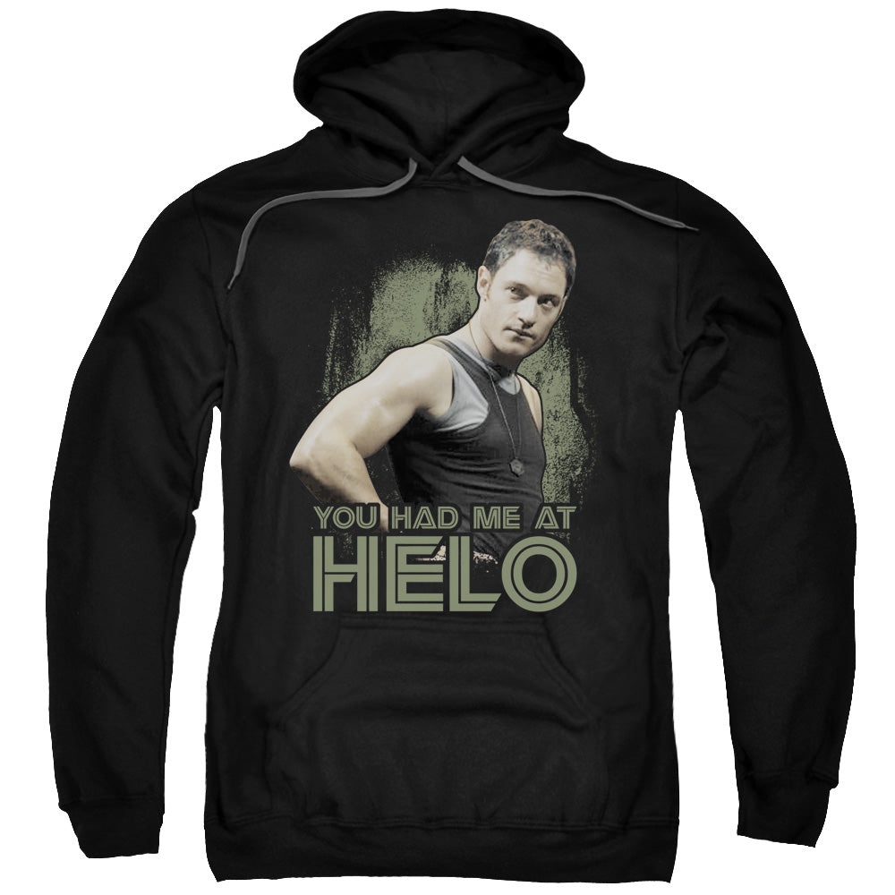 Battlestar Galactica Had Me At Helo Mens Hoodie Black