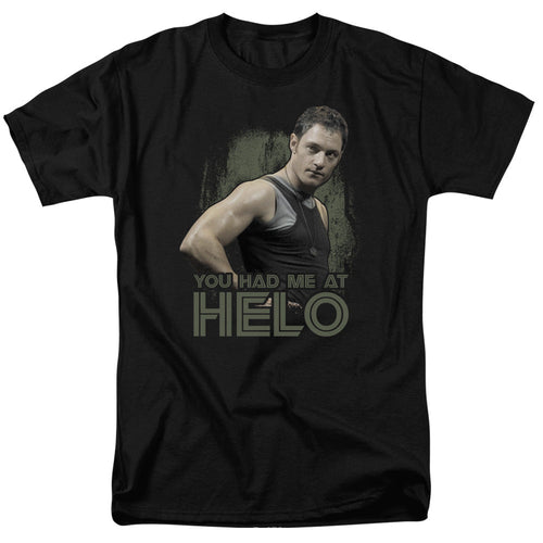 Battle Star Galactica Had Me At Helo Mens T Shirt Black