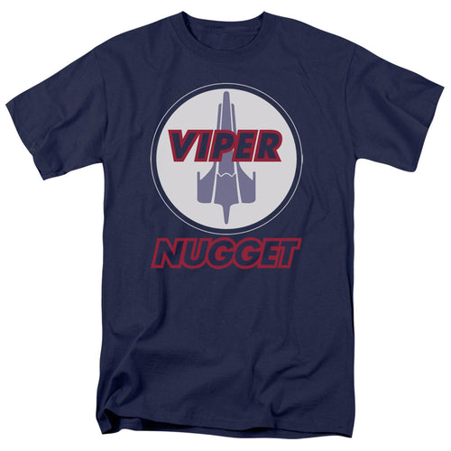 Battle Star Galactica Nugget Mens T Shirt Navy