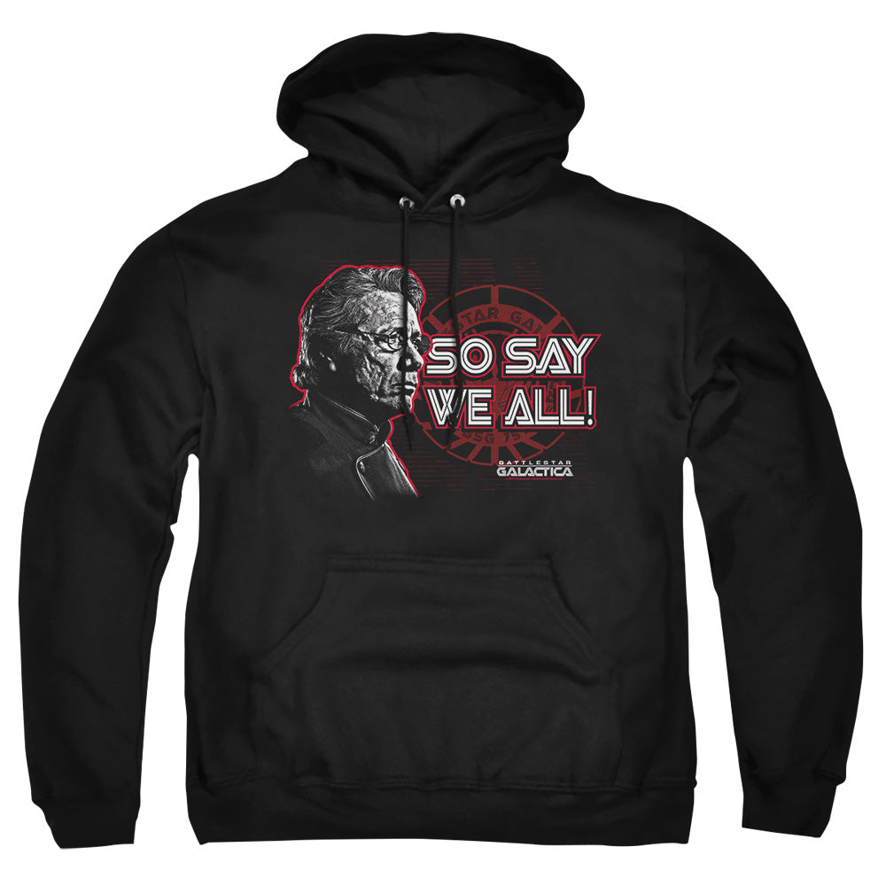Bsg So Say We All Mens Hoodie Black