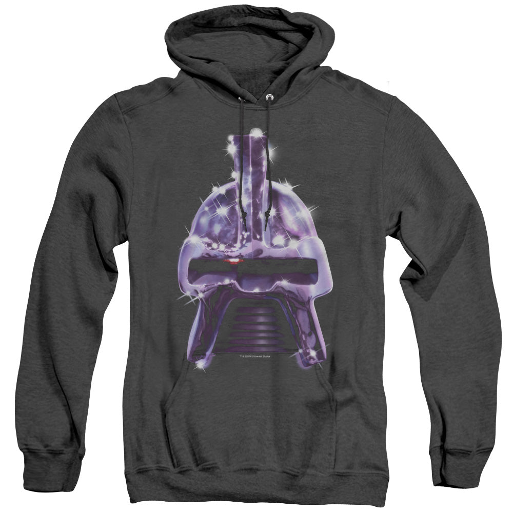 Battlestar Galactica Retro Cylon Head Heather Mens Hoodie Black