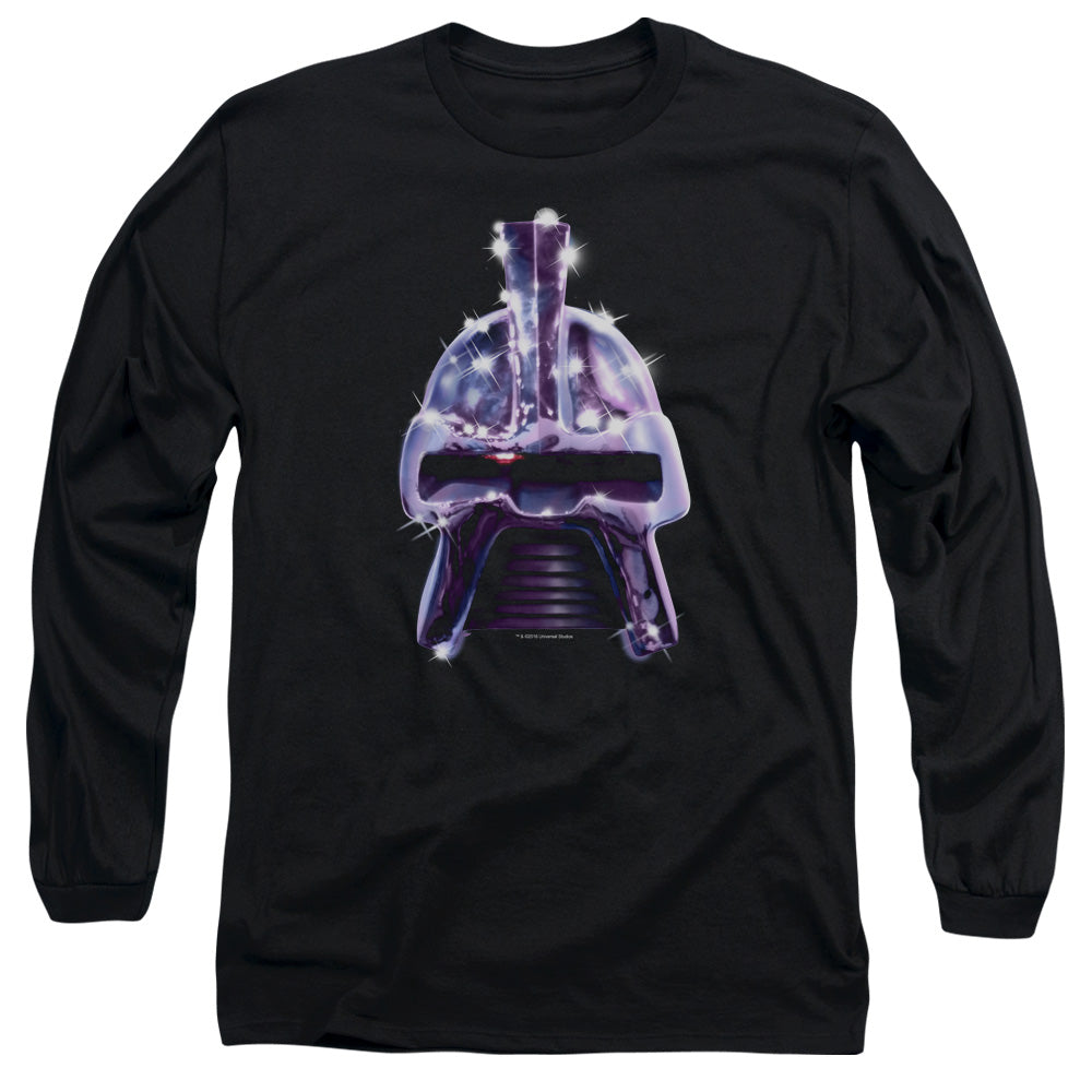 Battlestar Galactica Retro Cylon Head Mens Long Sleeve Shirt Black