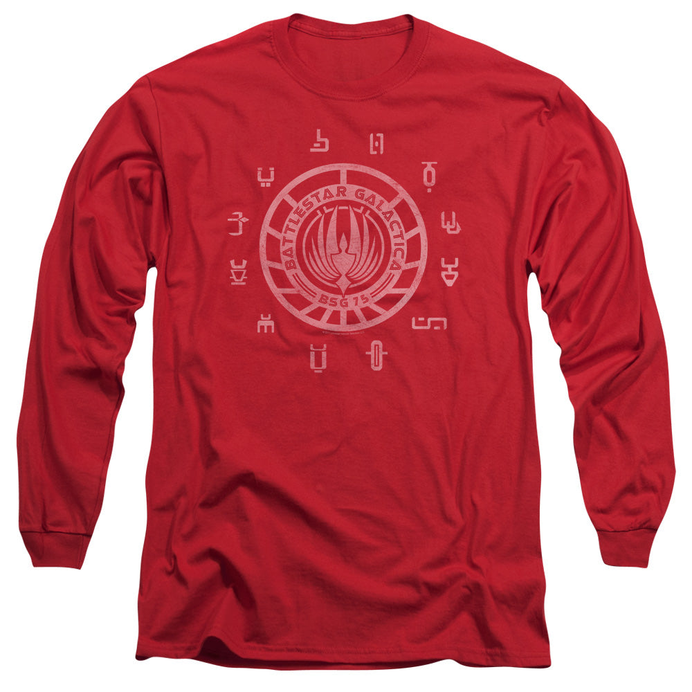Battlestar Galactica Colonies Mens Long Sleeve Shirt Red