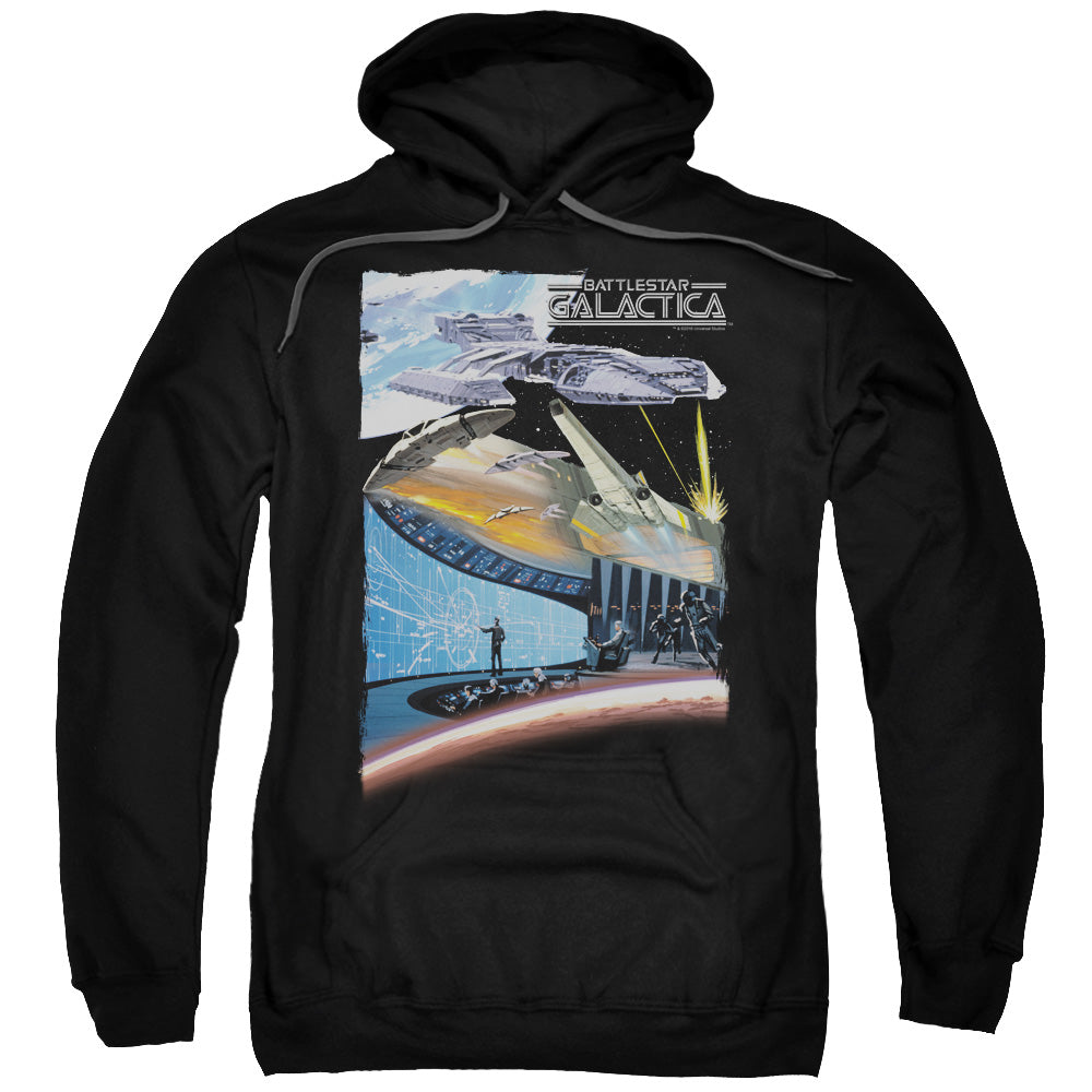 Battlestar Galactica Concept Art Mens Hoodie Black
