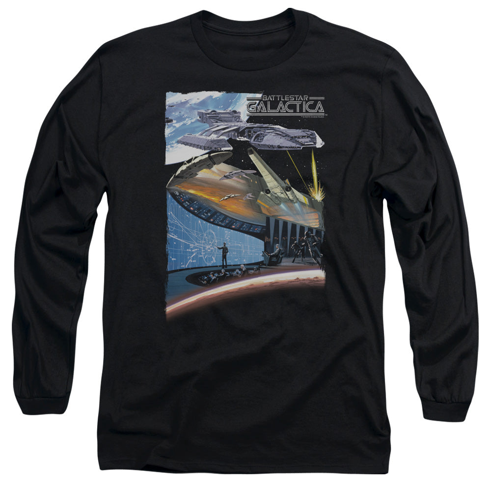 Bsg Concept Art Mens Long Sleeve Shirt Black Officially Licensed
